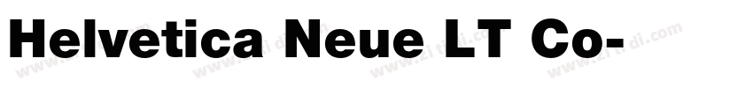 Helvetica Neue LT Co字体转换